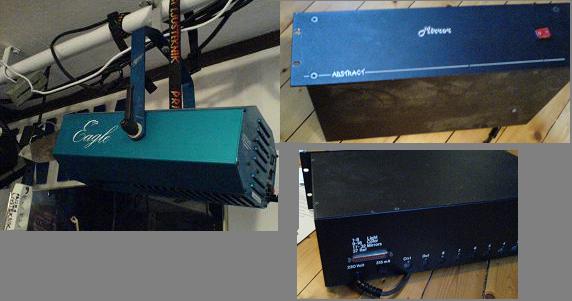 Eagle med en styrlåda för 8 st scanner