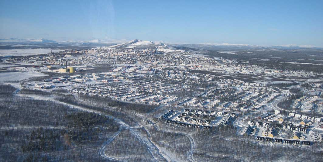 Kiruna från oben...